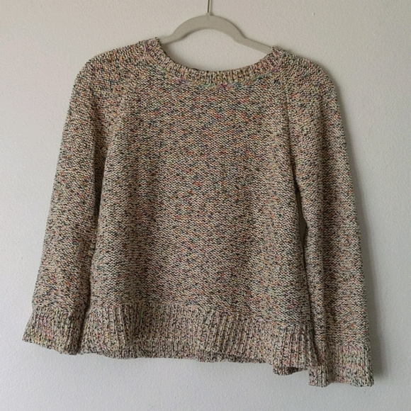 Lou & Grey Cropped Rainbow stitch Sweater - Picture 1 of 3